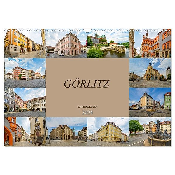 Görlitz Impressionen (Wandkalender 2024 DIN A3 quer), CALVENDO Monatskalender, Dirk Meutzner