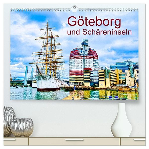Göteborg und Schäreninseln (hochwertiger Premium Wandkalender 2024 DIN A2 quer), Kunstdruck in Hochglanz, Solveig Rogalski