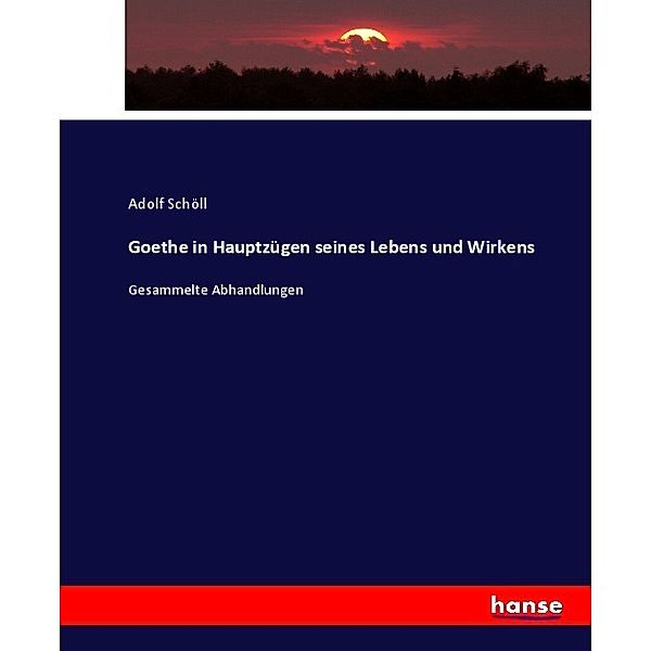 Goethe in Hauptzügen seines Lebens und Wirkens, Adolf Schöll