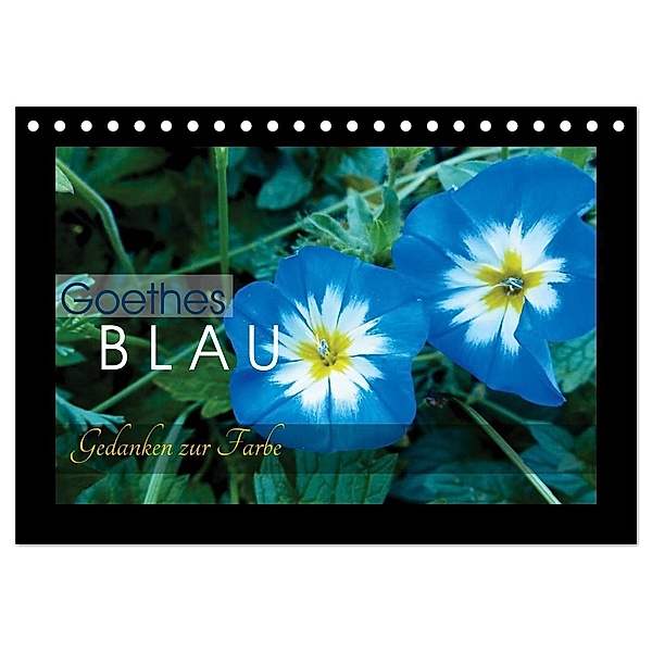 Goethes Blau. Gedanken zur Farbe (Tischkalender 2024 DIN A5 quer), CALVENDO Monatskalender, Lucy M. Laube