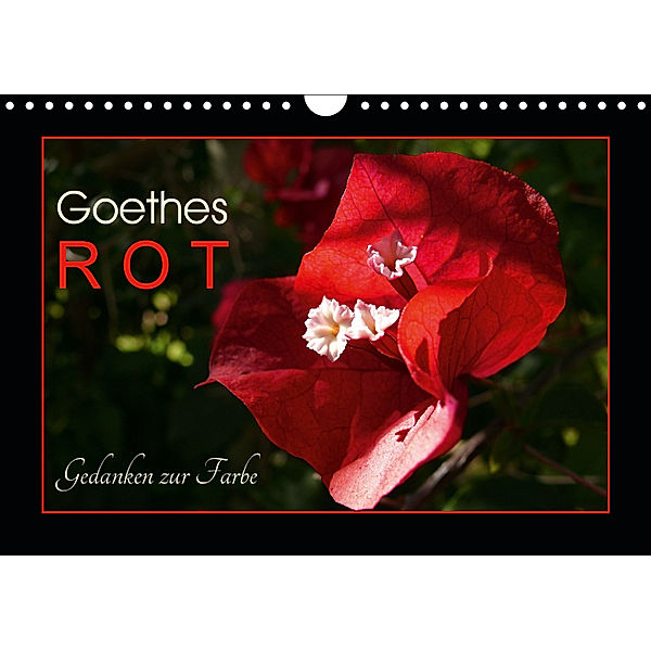 Goethes Rot. Gedanken zur Farbe (Wandkalender 2019 DIN A4 quer), Lucy M. Laube