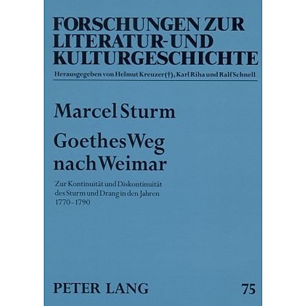 Goethes Weg nach Weimar, Marcel Sturm