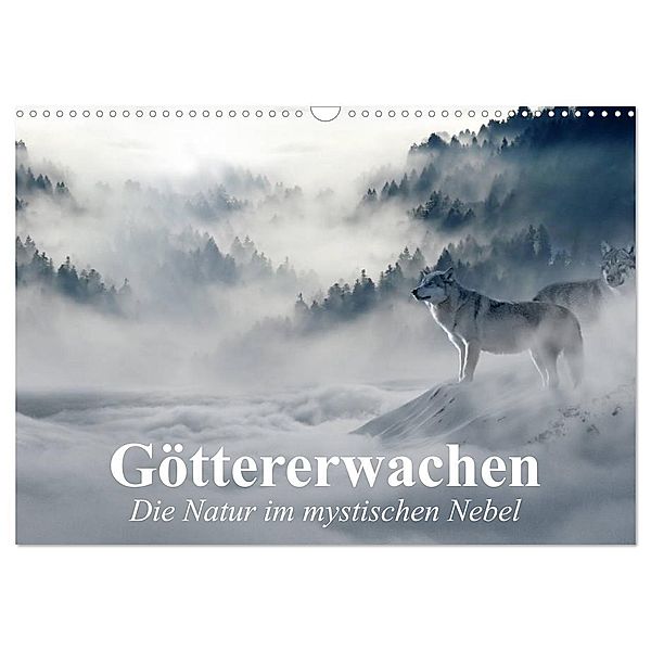 Göttererwachen. Die Natur im mystischen Nebel (Wandkalender 2024 DIN A3 quer), CALVENDO Monatskalender, Elisabeth Stanzer