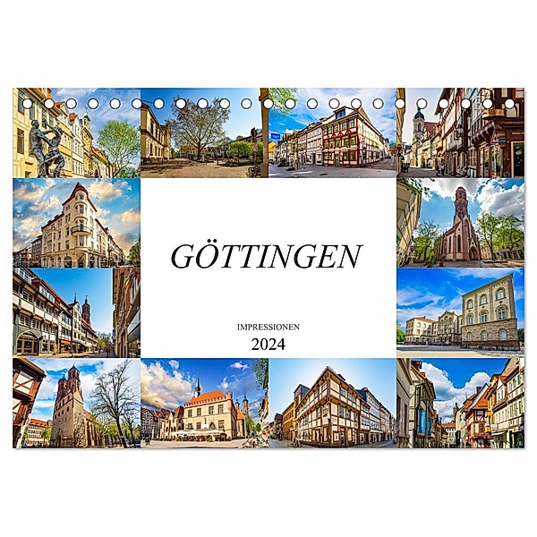 Göttingen Impressionen (Tischkalender 2024 DIN A5 quer), CALVENDO Monatskalender, Dirk Meutzner