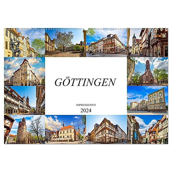 Göttingen Impressionen (Wandkalender 2024 DIN A2 quer), CALVENDO Monatskalender, Dirk Meutzner