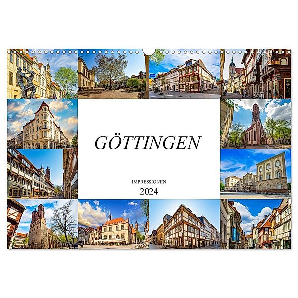 Göttingen Impressionen (Wandkalender 2024 DIN A3 quer), CALVENDO Monatskalender, Dirk Meutzner