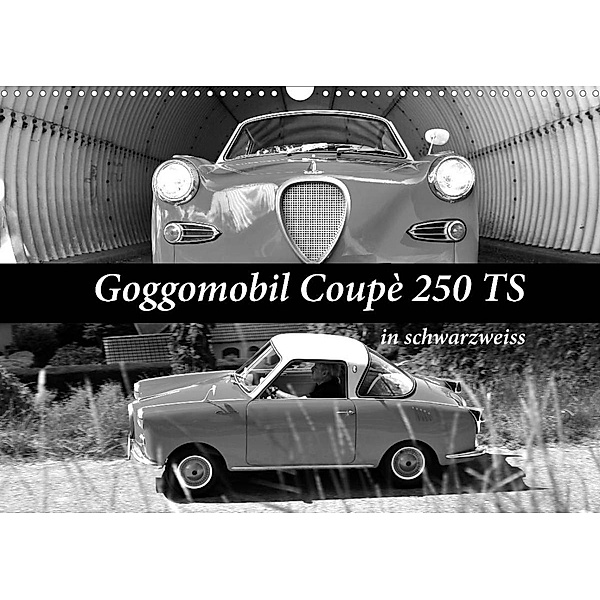 Goggomobil Coupè 250 TS in schwarzweiss (Wandkalender 2023 DIN A3 quer), Ingo Laue