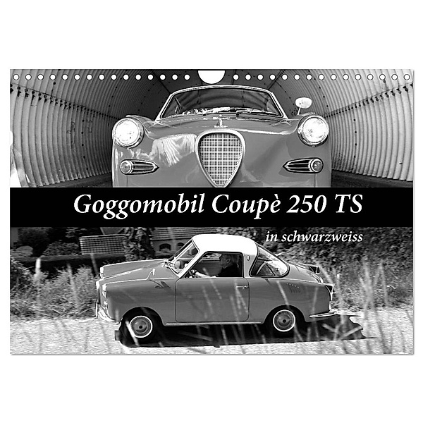 Goggomobil Coupè 250 TS in schwarzweiss (Wandkalender 2024 DIN A4 quer), CALVENDO Monatskalender, Ingo Laue
