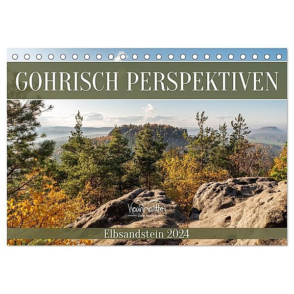 Gohrisch Perspektiven - Elbsandstein (Tischkalender 2024 DIN A5 quer), CALVENDO Monatskalender, Kevin Walther