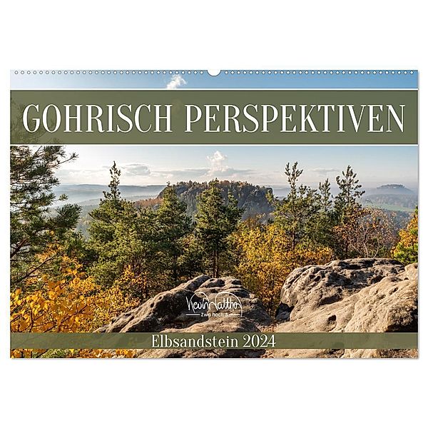 Gohrisch Perspektiven - Elbsandstein (Wandkalender 2024 DIN A2 quer), CALVENDO Monatskalender, Kevin Walther