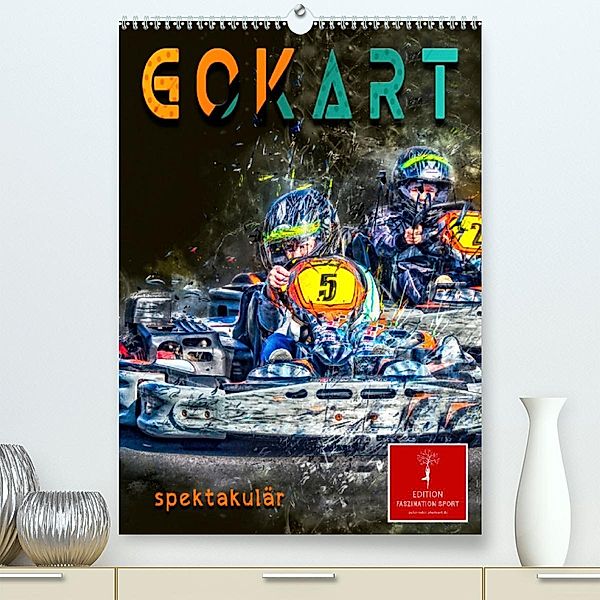Gokart spektakulär (Premium, hochwertiger DIN A2 Wandkalender 2023, Kunstdruck in Hochglanz), Peter Roder
