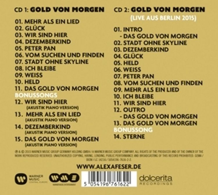 Gold von Morgen Deluxe Live Edition von Alexa Feser | Weltbild.at