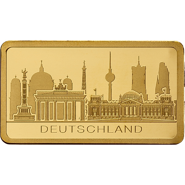 Goldbarren - 75 Jahre Deutschland in Münzkarte 2023