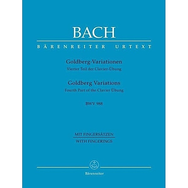 Goldberg-Variationen BWV 988, Johann Sebastian Bach