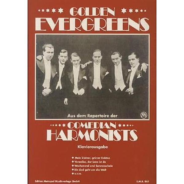 Golden Evergreens, Comedian Harmonists, Klavierausgabe, Comedian Harmonists