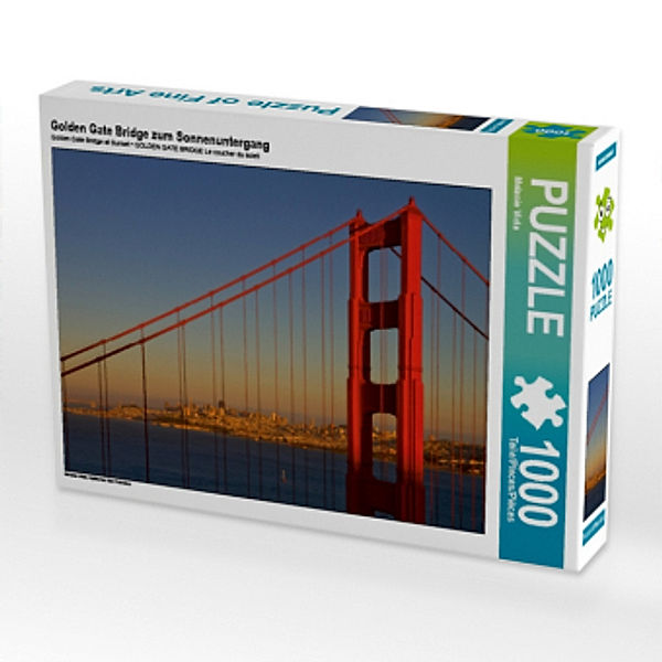 Golden Gate Bridge zum Sonnenuntergang (Puzzle), Melanie Viola