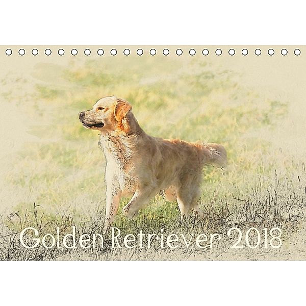 Golden Retriever 2018 (Tischkalender 2018 DIN A5 quer) Dieser erfolgreiche Kalender wurde dieses Jahr mit gleichen Bilde, Andrea Redecker