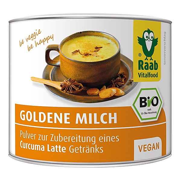 Goldene Milch Kurkuma Latte Bio von Raab Vitalfood (70 g)