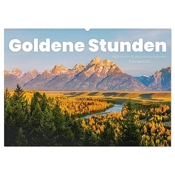 Goldene Stunden - Momente in wunderschönem Sonnenlicht. (Wandkalender 2024 DIN A2 quer), CALVENDO Monatskalender, SF