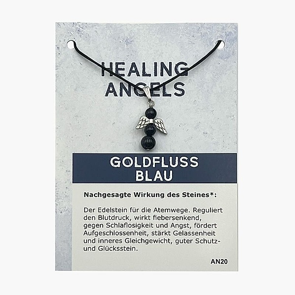 Goldfluss blau Minicard Healing Angels