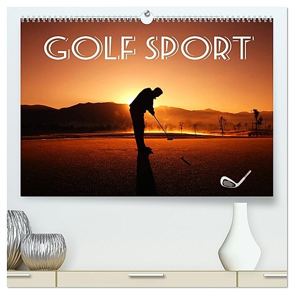 Golf Sport (hochwertiger Premium Wandkalender 2024 DIN A2 quer), Kunstdruck in Hochglanz, Boris Robert