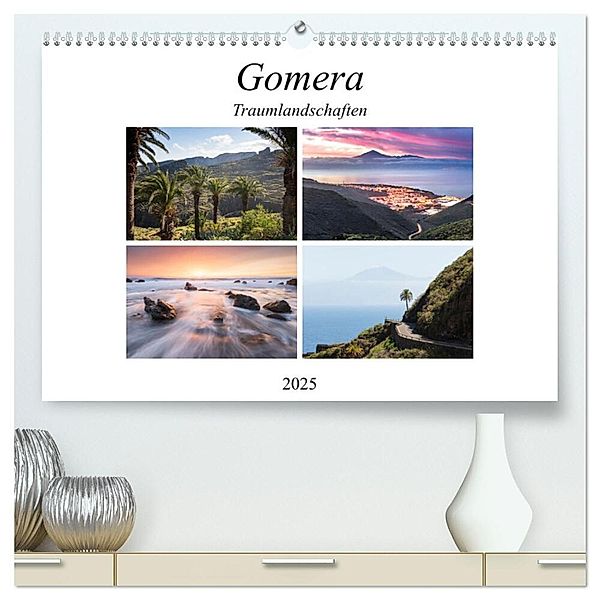 Gomera Traumlandschaften (hochwertiger Premium Wandkalender 2025 DIN A2 quer), Kunstdruck in Hochglanz, Calvendo, Raico Rosenberg