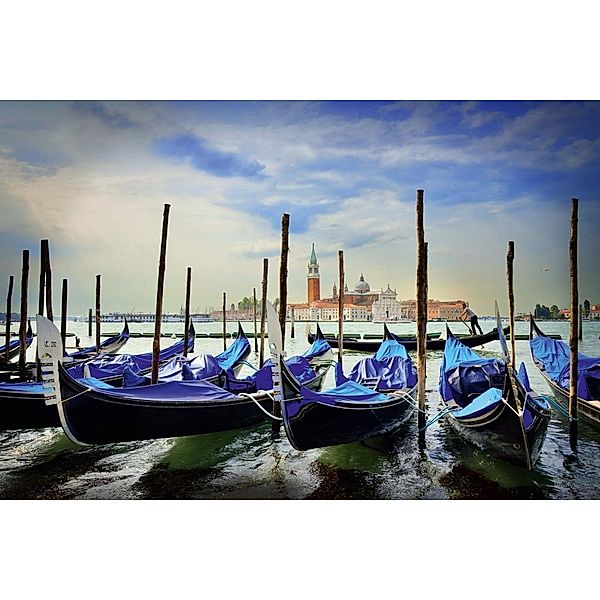 Gondeln am Markusplatz, Venedig (Puzzle)