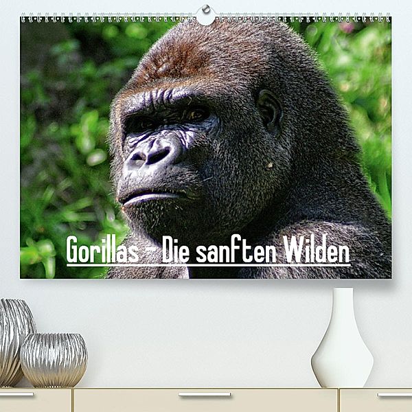 Gorillas - Die sanften Wilden (Premium-Kalender 2020 DIN A2 quer), Peter Hebgen