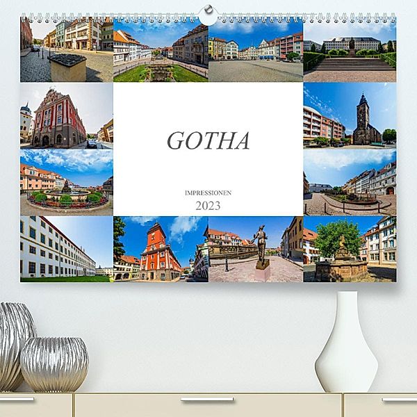 Gotha Impressionen (Premium, hochwertiger DIN A2 Wandkalender 2023, Kunstdruck in Hochglanz), Dirk Meutzner