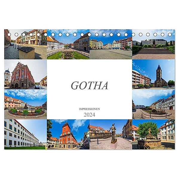 Gotha Impressionen (Tischkalender 2024 DIN A5 quer), CALVENDO Monatskalender, Dirk Meutzner