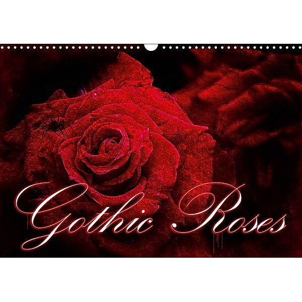 Gothic Roses (Wall Calendar 2019 DIN A3 Landscape), Martina Cross