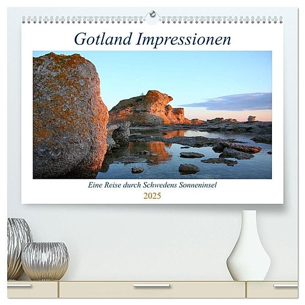 Gotland Impressionen (hochwertiger Premium Wandkalender 2025 DIN A2 quer), Kunstdruck in Hochglanz, Calvendo, Anja Thomßen