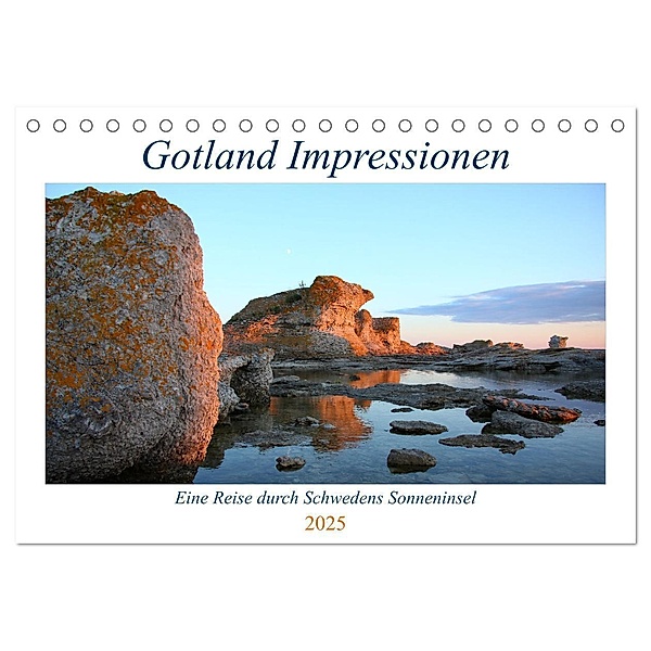 Gotland Impressionen (Tischkalender 2025 DIN A5 quer), CALVENDO Monatskalender, Calvendo, Anja Thomßen