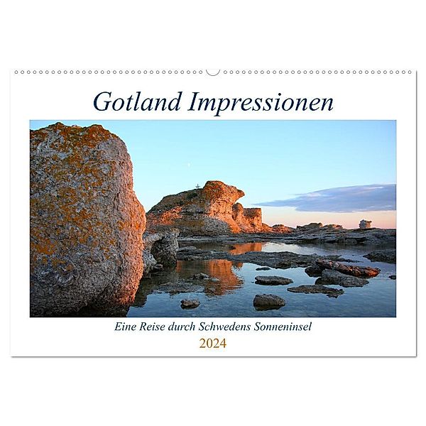 Gotland Impressionen (Wandkalender 2024 DIN A2 quer), CALVENDO Monatskalender, Anja Thomßen