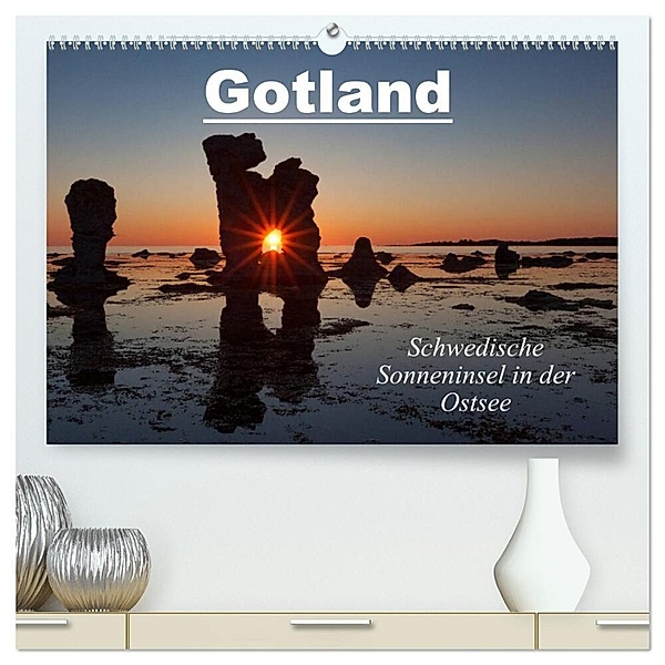 Gotland - Sonneninsel in der Ostsee (hochwertiger Premium Wandkalender 2024 DIN A2 quer), Kunstdruck in Hochglanz, Johann Schörkhuber