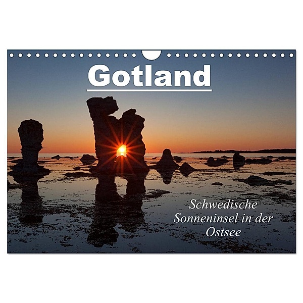 Gotland - Sonneninsel in der Ostsee (Wandkalender 2024 DIN A4 quer), CALVENDO Monatskalender, Johann Schörkhuber