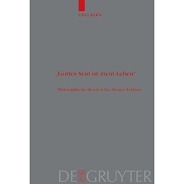 Gottes Sein ist mein Leben / Theologische Bibliothek Töpelmann Bd.121, Udo Kern