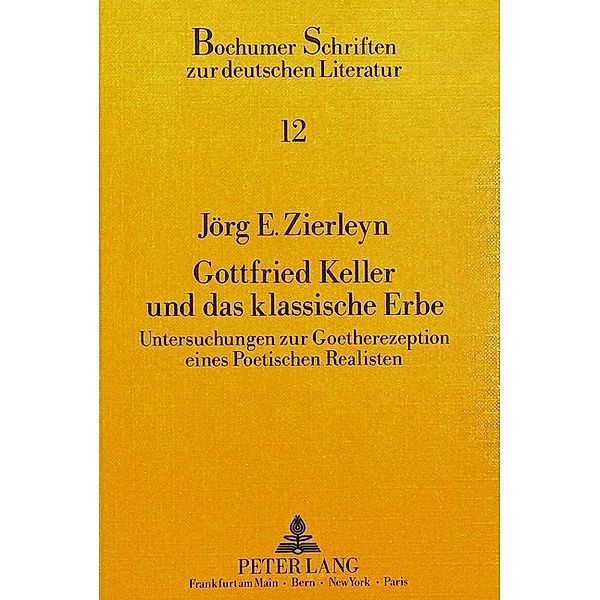 Gottfried Keller und das klassische Erbe, Jörg Zierleyn