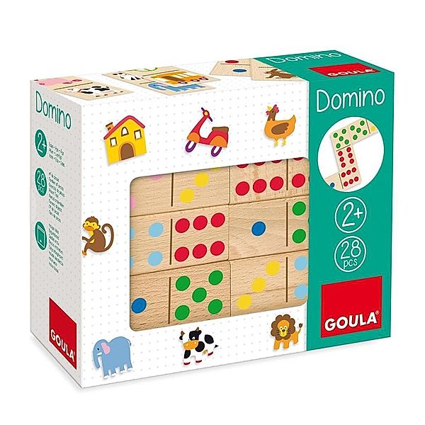 Goula Domino Zahlen und Farben 28-teilig