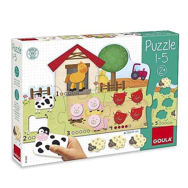 Goula Puzzle 1-5   21-teilig