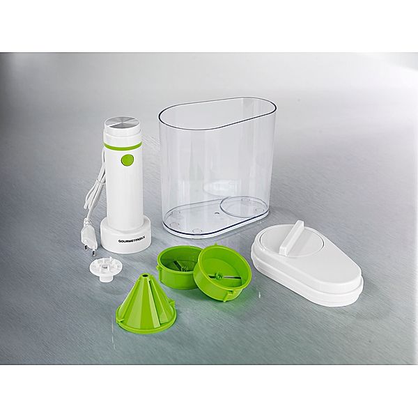 Gourmet Maxx Spiralschneider, 100 Watt, weiß/limegreen