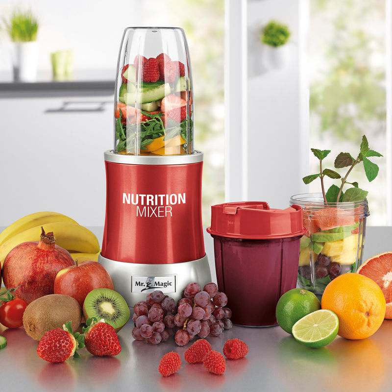 GOURMETmaxx Nutrition Mixer, 11tlg. rot bestellen | Weltbild.ch