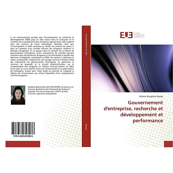 Gouvernement d'entreprise, recherche et développement et performance, Sellami Mezghani Basma
