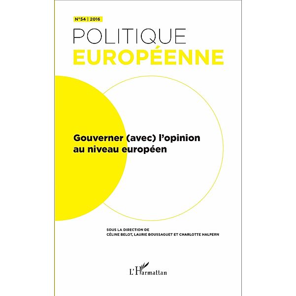 Gouverner (avec) l'opinion au niveau européen, Halpern Charlotte Halpern