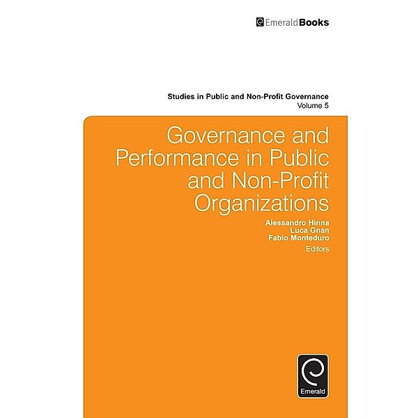 Governance and Performance in Public and Non-Profit Organizations