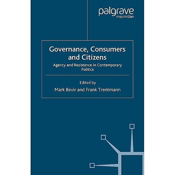 Governance, Consumers and Citizens / Consumption and Public Life