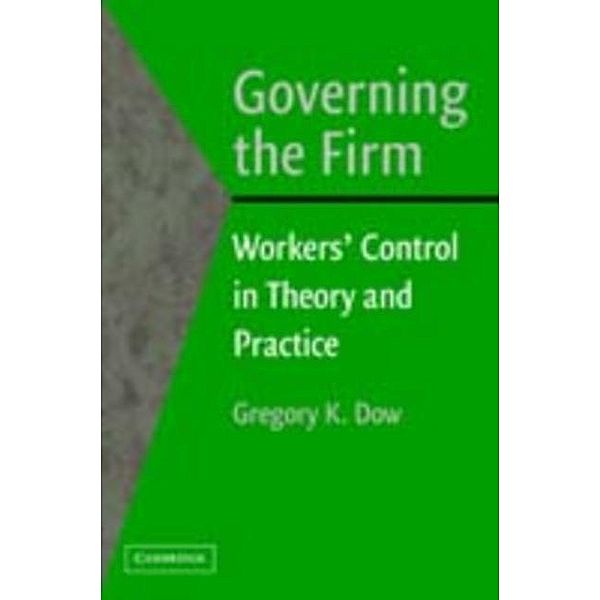 Governing the Firm, Gregory K. Dow