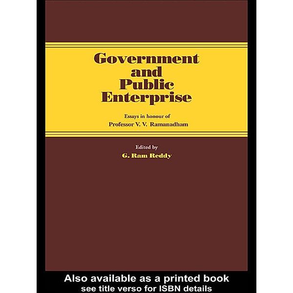 Government and Public Enterprise, G. Ram Reddy