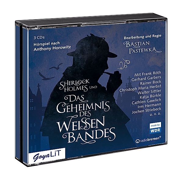 GoyaLiT - Sherlock Holmes und das Geheimnis des weissen Bandes,3 Audio-CD, Anthony Horowitz