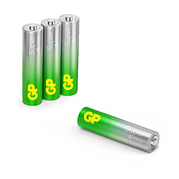 GP Batterien Alkaline AAA, 4er-Pack
